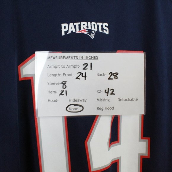 NFL New England Patriots Blue Brandin Cooks #14 Jersey Shirt Size XL - Picture 9 of 9